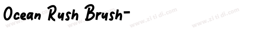 Ocean Rush Brush字体转换